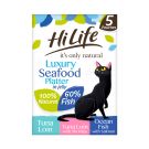 HiLife Its Only Natural Cat Pouch Multipack Luxury Seafood Platter In Jelly 50g