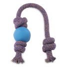 Beco Natural Rubber Ball on Rope Blue