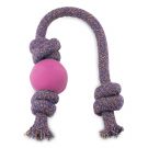 Beco Natural Rubber Ball on Rope Pink