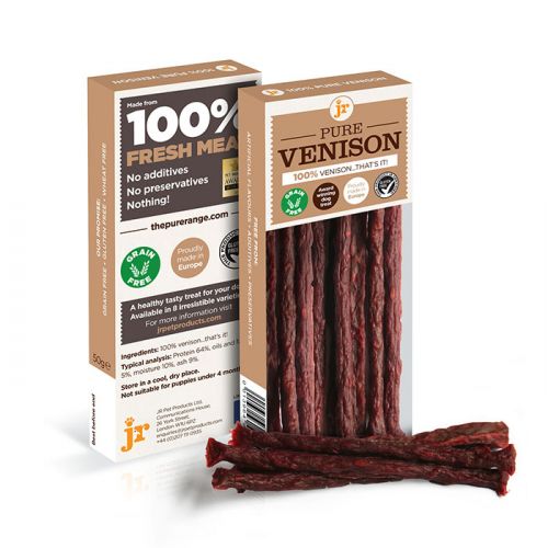 JR 100% Pure Venison Sticks 50g