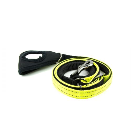 Great&Small Hi Vis Jogging Lead With Running Handle