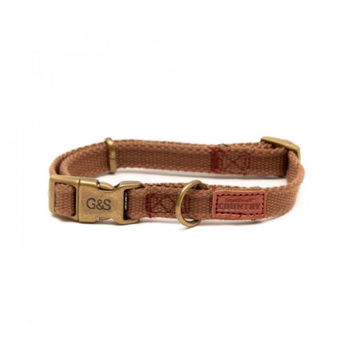 Great&Small Country Canvas Collar Brown