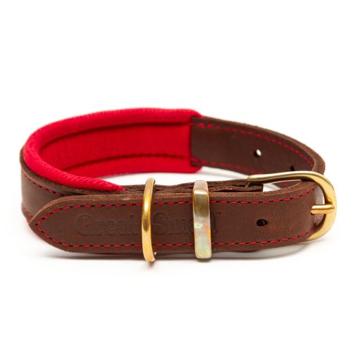 Hawkhurst Red Leather Collar