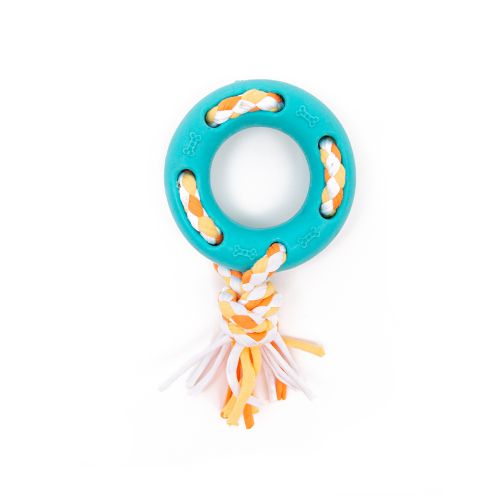 Little&Lively TPR Ring & Internal Jersey Rope Toy