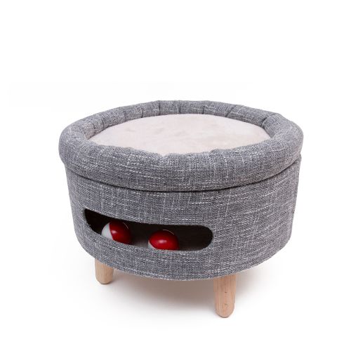 Great&Small Snuggle & Play Cat Bed with Internal Game
