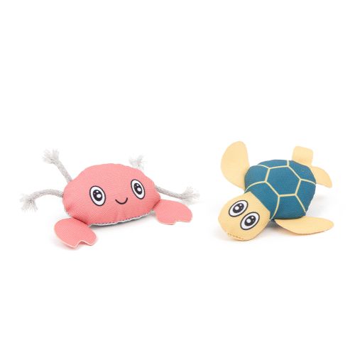 Great&Small Ocean Oddity Turtle & Crab Cat Toys