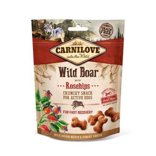 Carnilove Crunchy Dog Treats Wild Boar with Rosehips 200g
