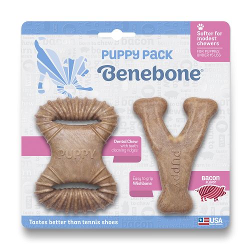 Benebone Puppy Bacon Double Pack