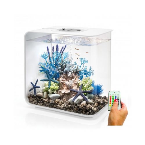 BiOrb FLOW 30L White Aquarium With Multi Colour Remote Controlled Lighting