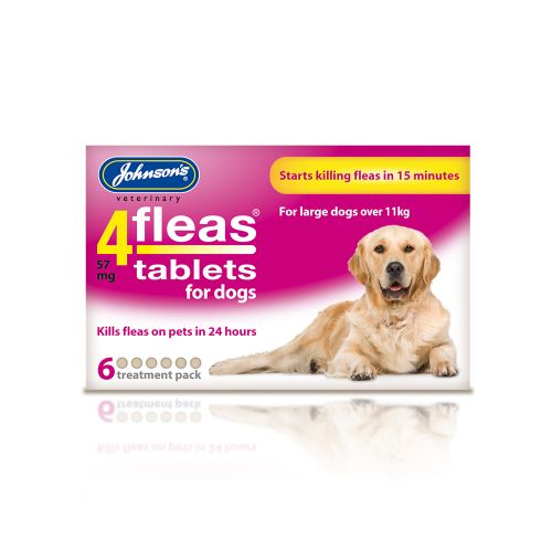 Johnson's 4Fleas Tablets Large Dogs 6 Treatment Pack
