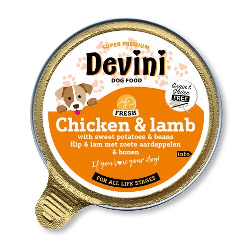 Devini Chicken & Lamb for Dogs 85g