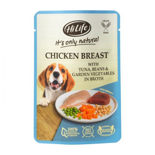 HiLife Its Only Natural Chicken & Tuna in Broth 100g