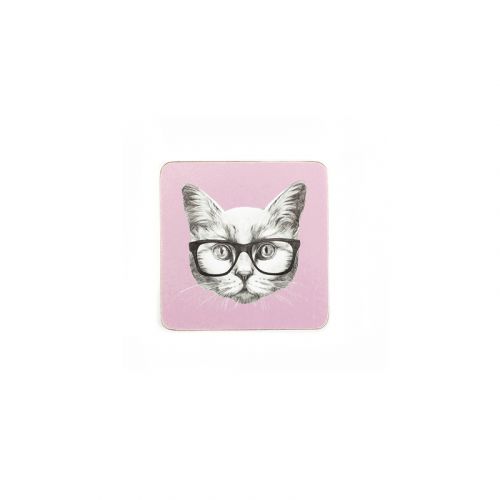 Cat Glasses Coaster