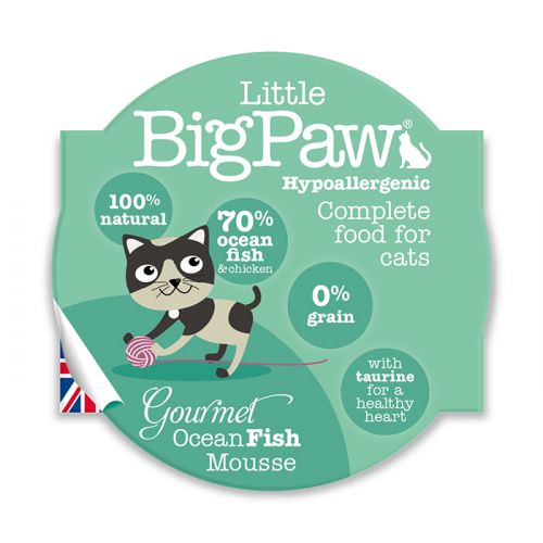 Little Big Paw Cat Gourmet Ocean Fish Mousse 85g