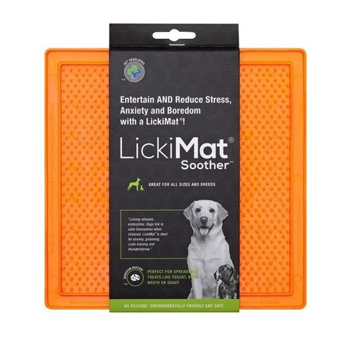 LickiMat® Dog Classic Soother Orange