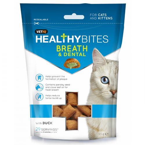 M&C Breath & Dental Cat Treats 65g