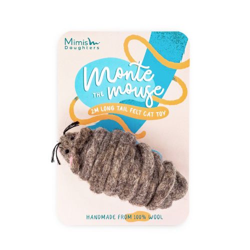 Mimi's Daughters Monte Mouse Cat Toy Grey