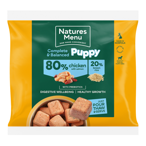 Natures Menu 80/20 Puppy Chicken and Salmon with Prebiotics Nuggets 1kg
