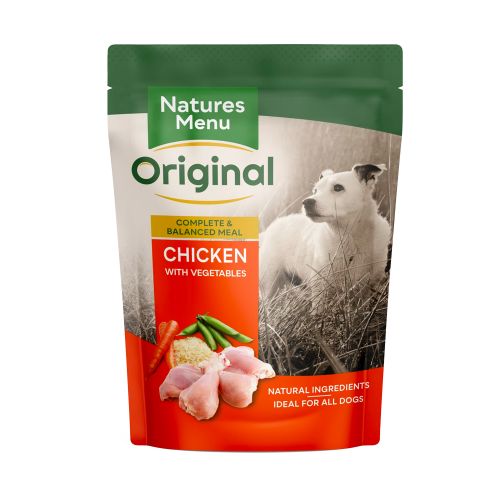 Natures Menu Chicken with Vegetables and Rice Dog Pouch 300g