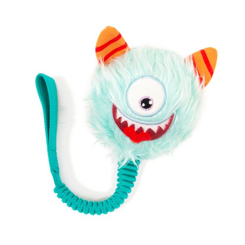 Great&Small Party Monsters Blue Thrower Dog Toy