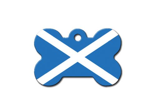 Quick Tag Scottish Flag Bone