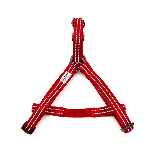Great&Small Glow Reflective Harness Red