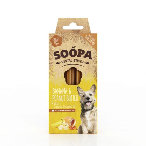 Soopa Dog Dental Banana & Peanut Butter Stick 100g