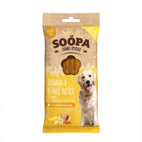 Soopa Dog Dental Banana & Peanut Butter Jumbo Stick 170g