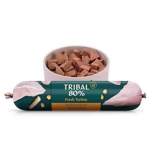 Tribal 80% Complete Wet Food Sausage Turkey