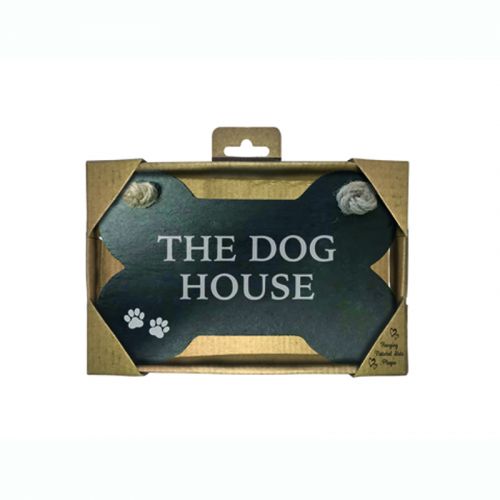 The Dog House Slate Bone Sign