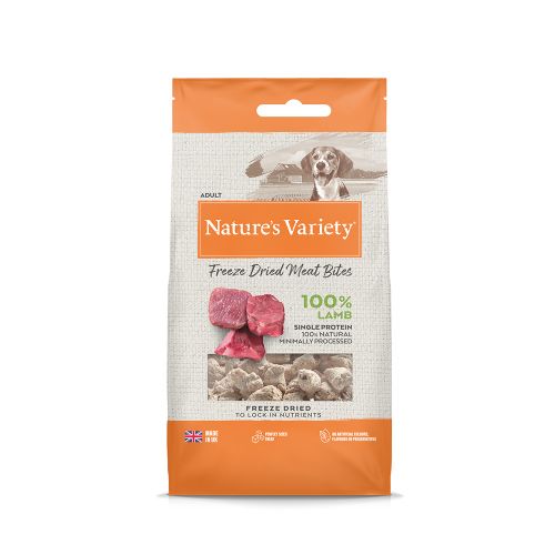 Natures Variety Freeze Dried Meat Bites Lamb